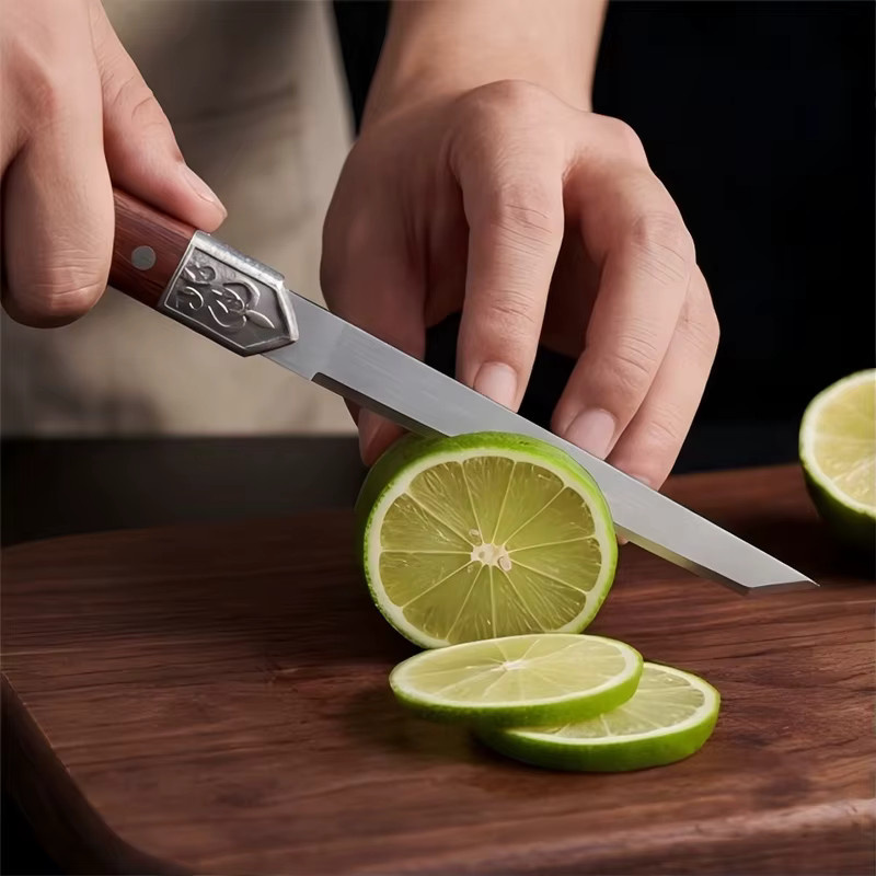 BAFENGS Professionelles Edelstahl-Outdoormesser in Rot als Allzweckmesser für Fleisch und Obst - Bild 2