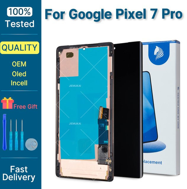 Google Pixel 7 Pro LCD Display mit Touch Screen Digitizer Montage in Schwarz - Bild 1