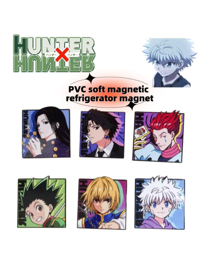 Bandai Hunter x Hunter Kühlschrankmagnet Hisoka und Gon Motiv aus PVC in Multicolour - Bild 5