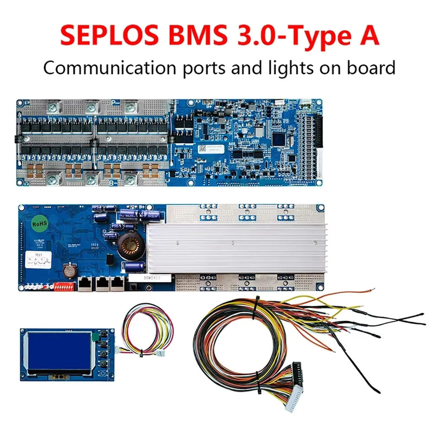 Seplos Smart BMS 3.0 Version mit WIFI und Bluetooth, RS485, kompatibel mit LiFePO4 und Li-Ion Akkus (8S bis 16S) - Bild 2