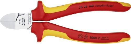 Knipex Seitenschneider 70 26 160 VDE mit Facette, rot, Chrome Vanadium, Länge: 160 mm - Bild 1