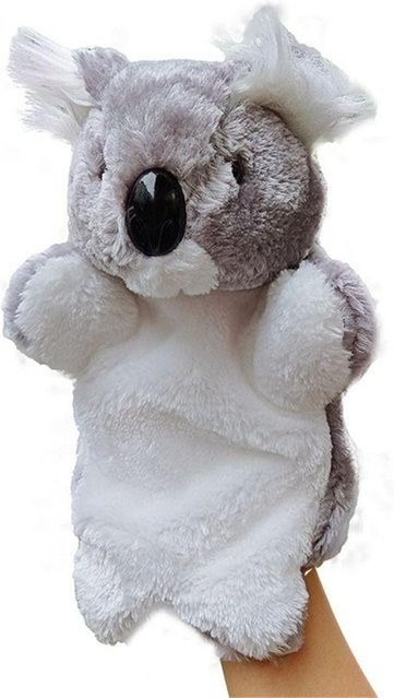 PRELEXT Tier-Handpuppe Katzenpuppe, Plüsch, Grau, ab 14 Jahre - Bild 1