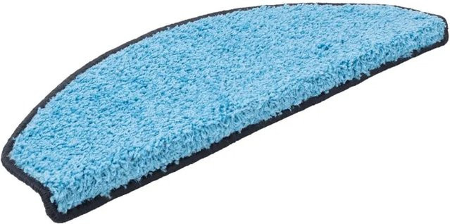 KARAT Shaggy Stufenmatte Barcelona Halbrund Hellblau B: 65 cm, T: 23,5 cm - Bild 1