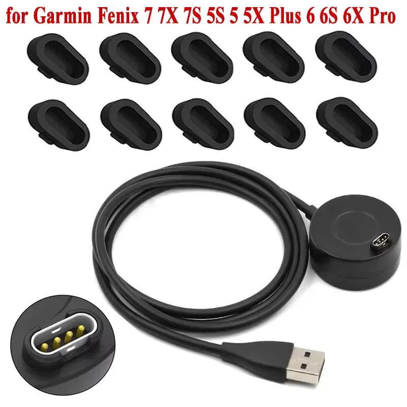 Garmin Uhrenarmband Ladekabel, USB-C, Schwarz, Unisex - Bild 2