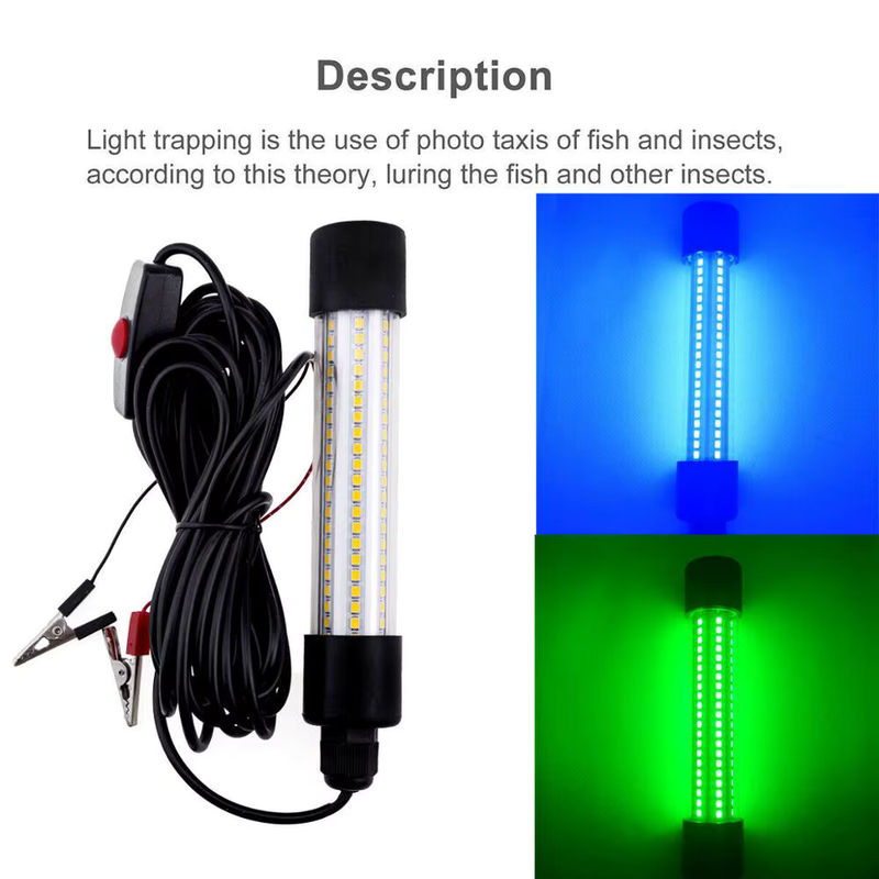 YORYZENG 20W LED Unterwasser-Angellicht 12V für Nachtfischerboote in Blau, Grün oder Multicolour - Bild 4