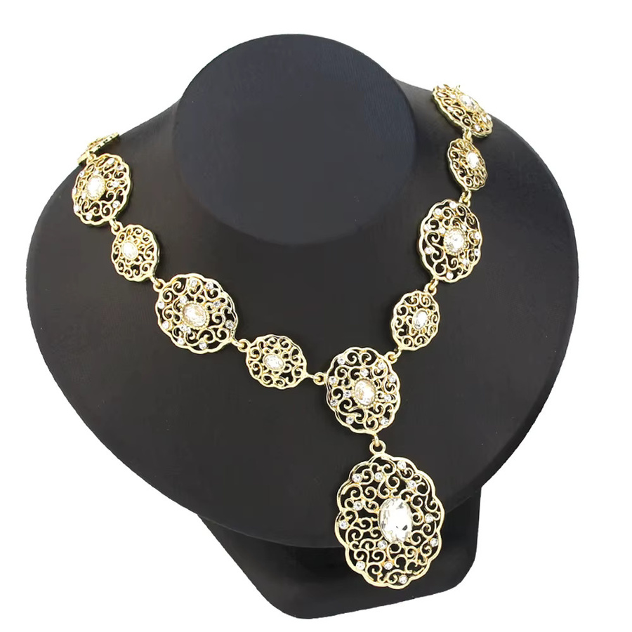 Sun spicems Choker Halskette, Gold, Kristall, Damen - Bild 2