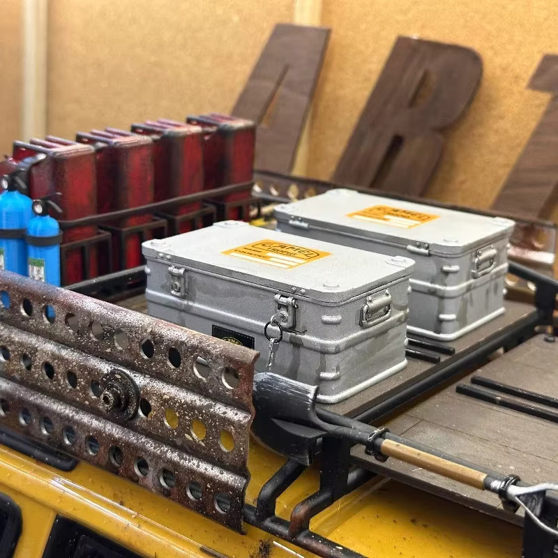 Traxxas Simulierte Harz-Gepäckträgerbox, Zubehör, Grau - Bild 4