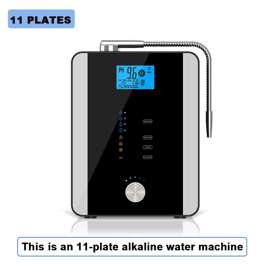 CAWOLO alkalischer Wasserionisator in Schwarz mit 11 platinbeschichteten Platten - Bild 2