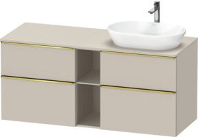 Duravit Waschtischunterschrank D-Neo in Beige matt mit 2 Schubladen - Bild 1