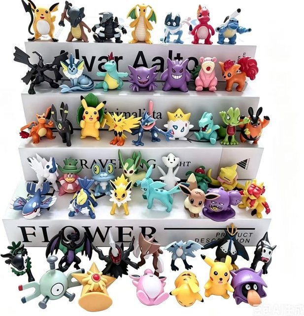 TAKARA TOMY Pokémon Pikachu Actionfiguren, 24-72 Stück, Mini Haustier Puppen - Bild 1