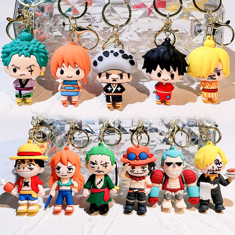 Bandai One Piece Schlüsselanhänger, Luffy Sabo, Harz, Actionfigur - Bild 1