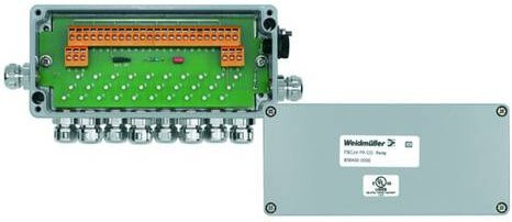 Weidmüller FBCON PA CG 8WAY Sensor/Aktorbox passiv PROFIBUS-PA Standardverteiler in Grau aus Edelstahl - Bild 1