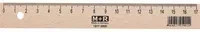 M+R Lineal aus Holz und Metall in Braun und Beige - Bild 1