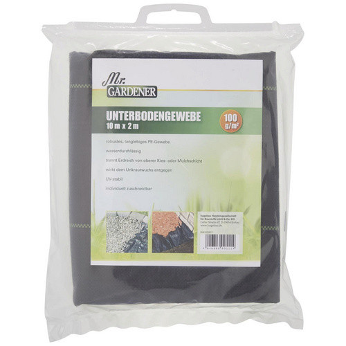 Mr. GARDENER Gewebematte aus Kunststoff, schwarz, B: 2 m, L: 10 m - Bild 3