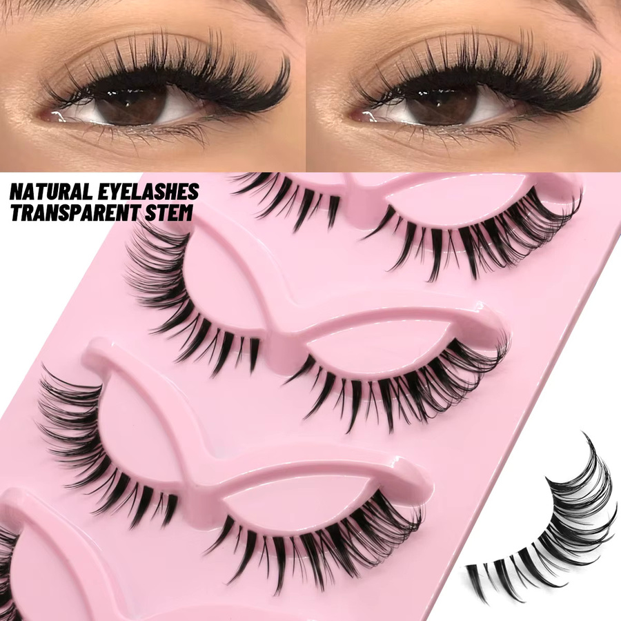 LASVIREY Wimpern, 3D-Faux-Nerzwimpern, DF-01, Unisex - Bild 3