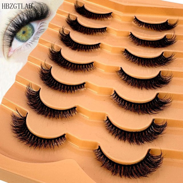 3D Nerz Wimpern, 7 Paar, Black, Natürlich - Bild 1