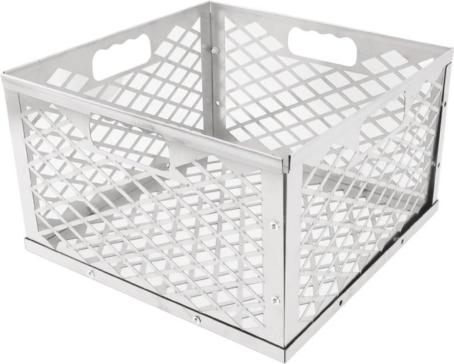 mfySpace Kohlekorb aus Edelstahl in Silber für den Grill, abnehmbares Design - Bild 1
