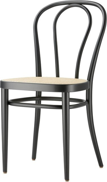 Thonet Bugholzstuhl 218 aus Buche in Schwarz - Bild 1