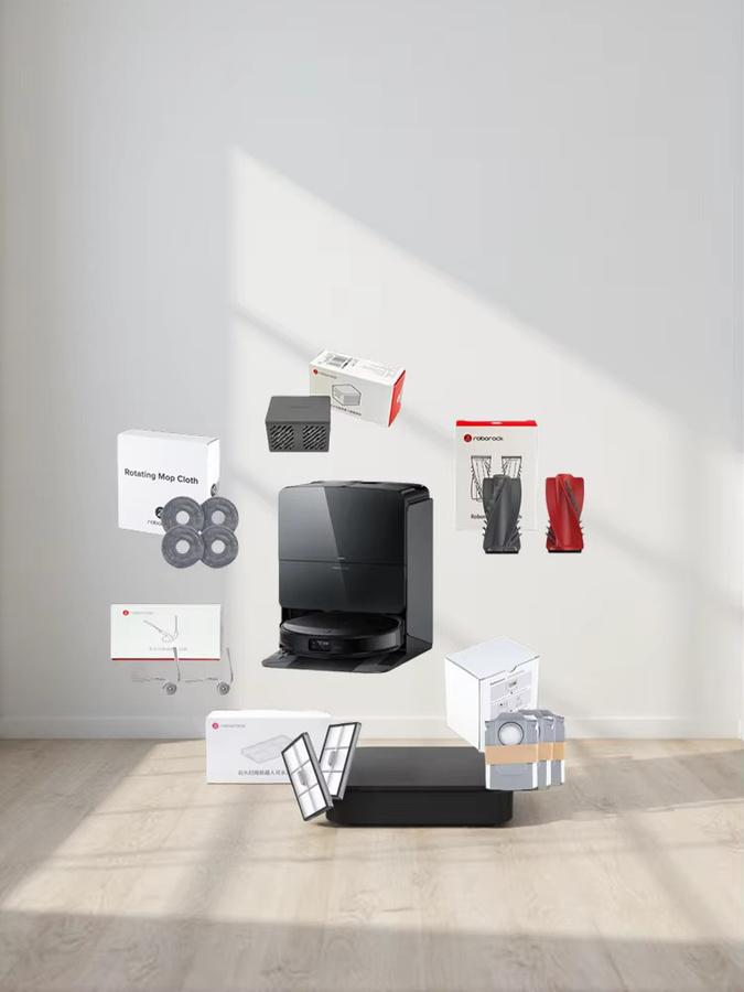 Roborock QX Revo Ultra Zubehör Set mit Waschbarem Filter, Hauptbürste, Seitenbürste, Mopp und Staubbeuteln für deinen Roboterstaubsauger - Bild 2