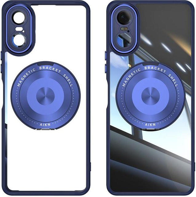 Magnetische Stoßfeste TPU-Hülle für Sony Xperia 1 VI, Xperia 10 VI, Xperia 1 VII und Xperia 10 VII mit Halterung für kabelloses Laden, Blau - Bild 1