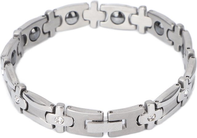 GoolRC Magnettherapie Armband, Titanstahl, Silber white, Unisex - Bild 1