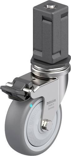 Blickle Edelstahl-Apparate-Lenkrolle LRXA-TPA 75KFD-FI-EXV05 in Silber, Rad-Durchmesser: 75 mm, Tragfähigkeit: 75 kg - Bild 1