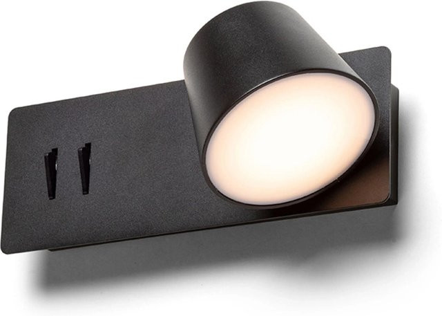 Rendl Deckenleuchte Amadeus LED Schwarz mit Schalter und verstellbarer Funktion 6 W - Bild 1