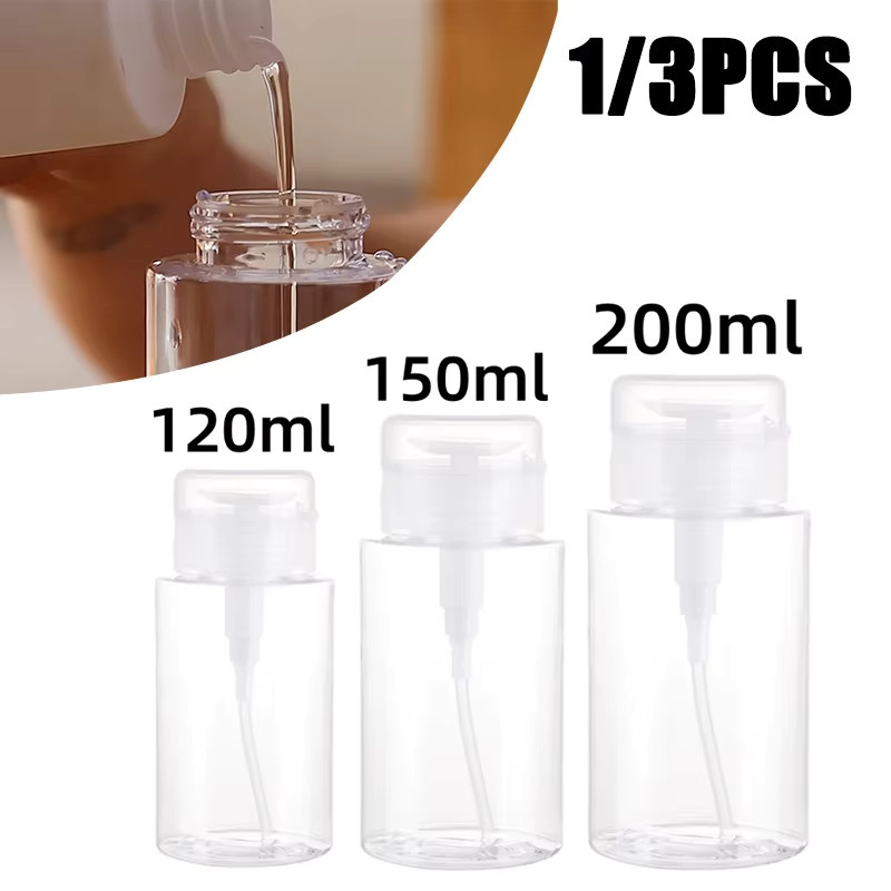 YOCITY Druckspenderflasche, 120-200 ml, transparent, Unisex - Bild 2