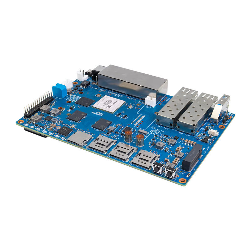 Banana Pi BPI-R4 Smart Router Board mit MediaTek MT7988A Filogic 880 Quad-Core Arm Cortex-A73, 4GB DDR4 und 8GB EMMC Flash - Bild 5