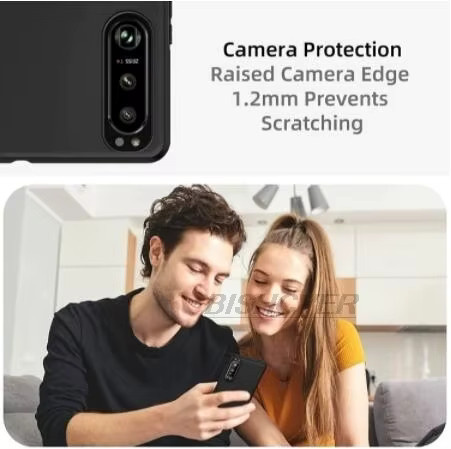 Schwarze Silikonhülle für Oukitel P1 mit 6,7 Zoll Display und TPU-Stoßfänger zum Schutz der Handy-Rückseite - Bild 3