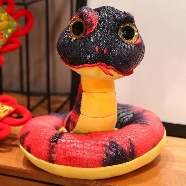 Paillettenbesetzte große Schlange Puppe, Plüschtier, 20cm - Bild 1
