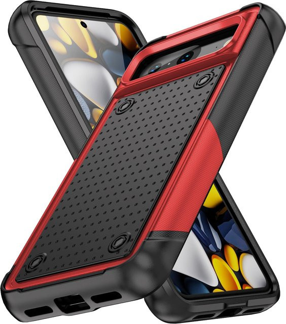 Stoßfeste Armor Handyhülle für Google Pixel 9A 8 7 Pro 8A 7A in Schwarz, robustes Heavy Duty Cover nach Militärstandard - Bild 1