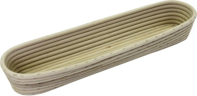 Schneider Gärkorb mit geflochtenem Boden, oval, beige, L: 41 cm, B: 10,5 cm, H: 5,5 cm - Bild 1