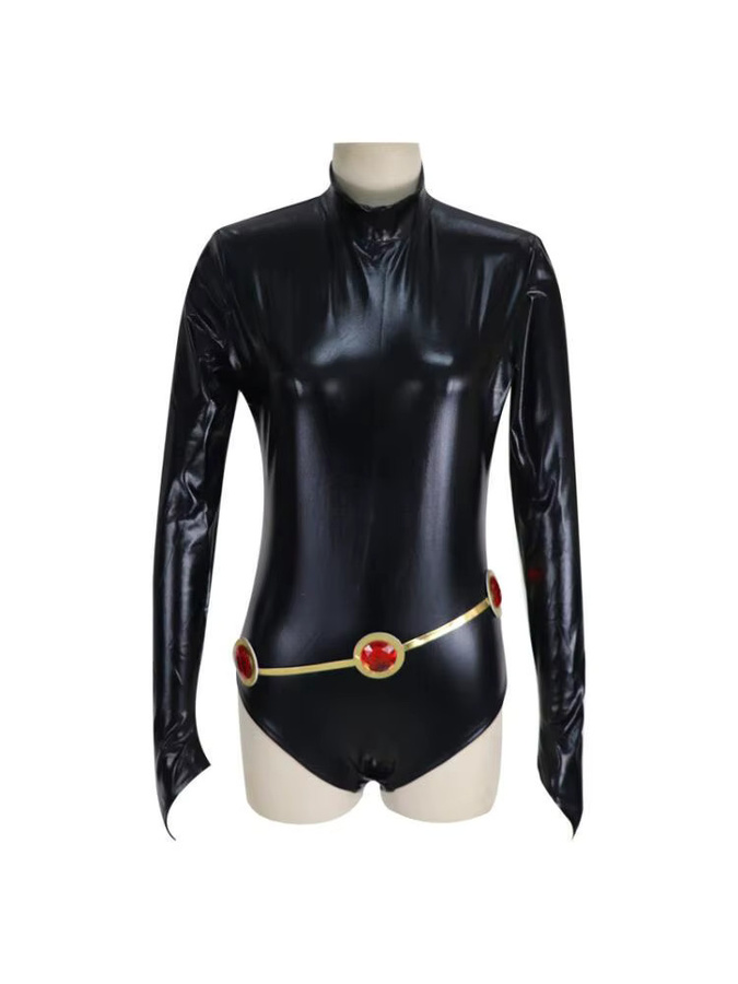 ZOBOTT Teen Titans Raven Cosplay-Kostüm, Set, Fantasy, Plüsch / Textil - Bild 4