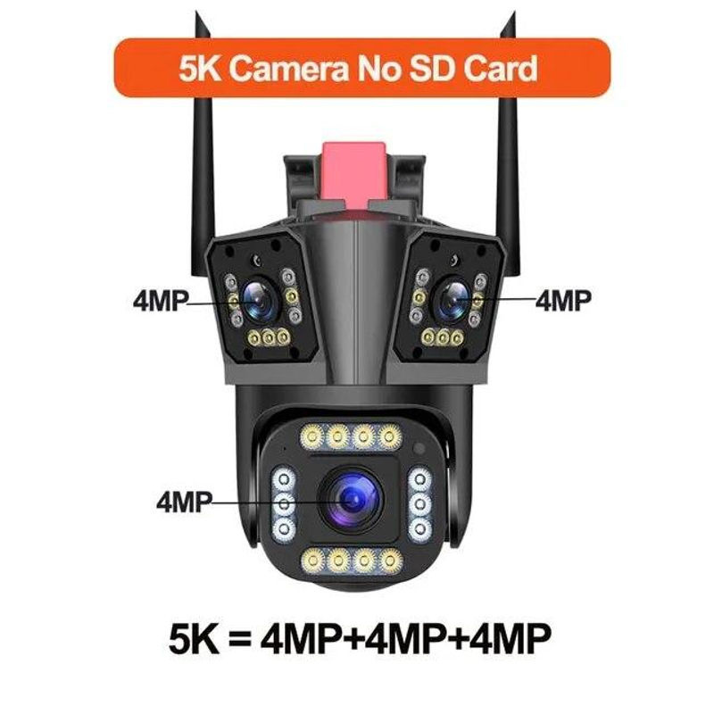 LS VISION 5K 12MP Outdoor Sicherheit Kamera mit WiFi, 10X Zoom, Drei-Objektiv-PTZ und Auto Tracking für die Überwachung - Bild 10