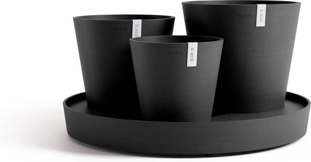 Ecopots Pflanztopf Dubai Dunkelgrau Durchmesser: 57 cm, Höhe: 30 cm - Bild 1