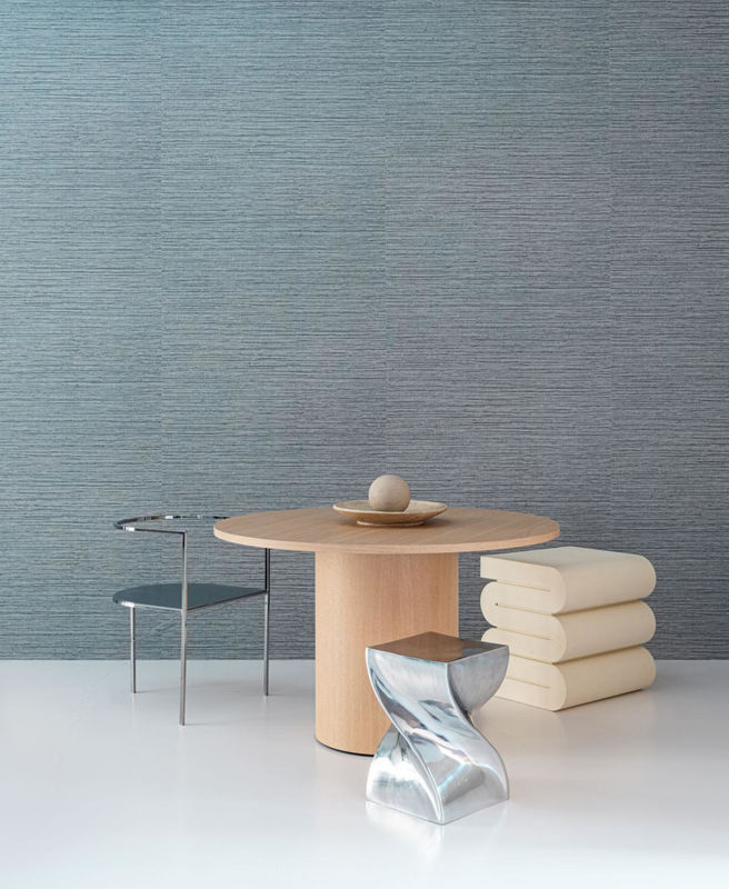Arte International Tapete Sombra Denim in Blau mit abstraktem Design - Bild 2