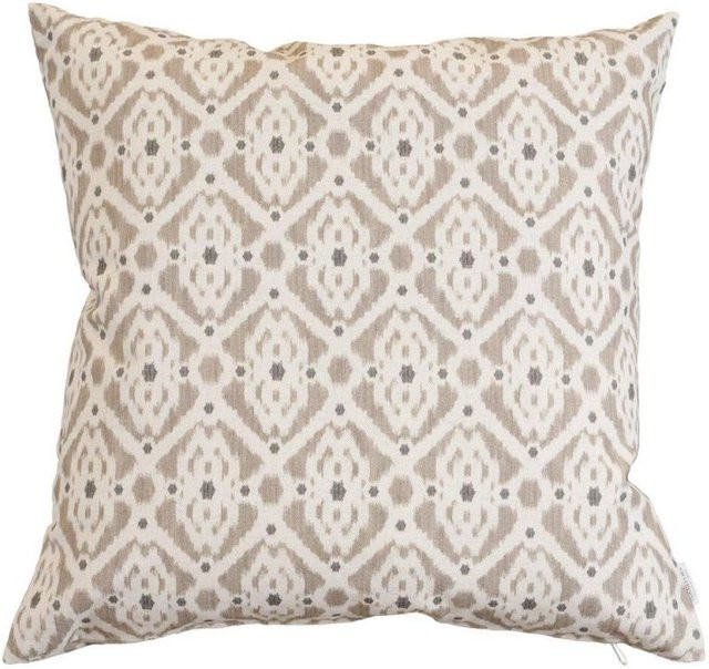 Svanefors Kissenbezug Ikat in Grau, B/B: 50 x 50 cm - Bild 1