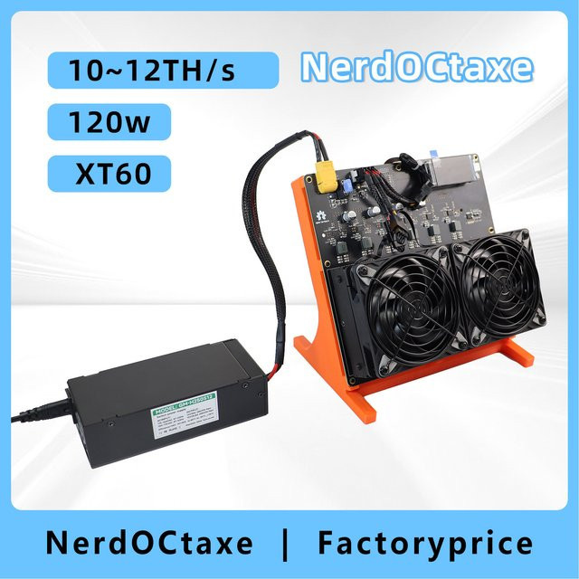 NerdOCTAxe Rev3.1 Bitcoin Miner 12TH/s mit BM1370 ASIC Chip SHA-256 BTC Solo Miner Open-Source Heim-Mining-Maschine - Bild 1