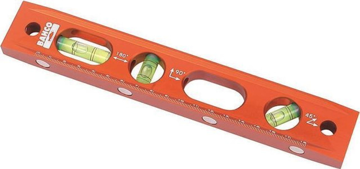 Bahco Torpedo-Wasserwaage aus Aluminium in Orange - Bild 2