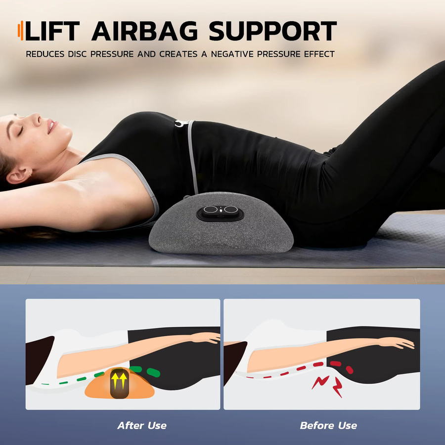 PAQIN 3-in-1 Rückenmassagegerät, grau, Unisex - Bild 4