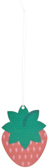 Rico Design Holz-Erdbeere zum Hängen, Mehrfarbig, B: 5,1 cm, H: 7,0 cm - Bild 1