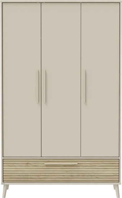 Paidi Kleiderschrank Eefje 3-türig mit Soft-Close-System in Beige, B/T/H: 123,5 x 57,1 x 203,5 cm - Bild 1