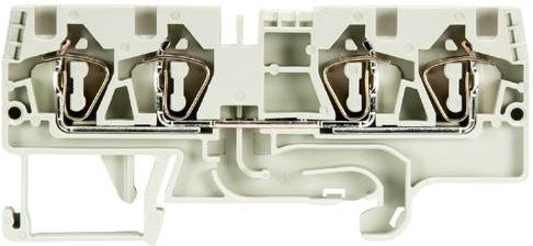 Wieland Electric 56.704.5155.0 Durchgangsklemme mit Federzuganschluss in Grau, 100 Stück - Bild 1