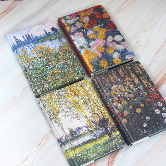 Monet Ölgemälde Garten Hardcover Notizbuch A5 mit 128 Blatt und 256 Seiten, Blanko Tagebuch in Multicolour - Bild 1