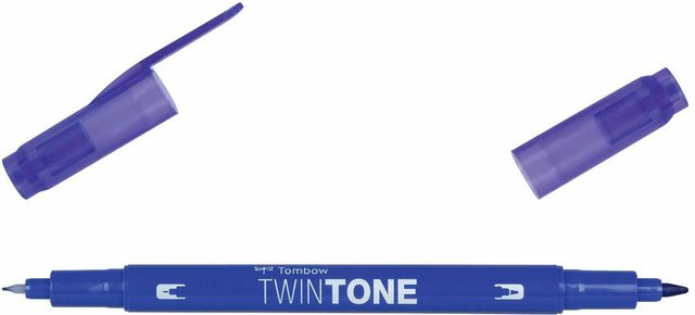 Tombow TwinTone Fasermaler in Prussian Blue mit feiner Spitze - Bild 1