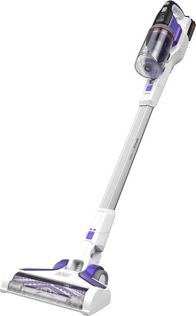 Black & Decker BHFEV1825CP 2-in-1 Akku-Stabstaubsauger Weiß, beutellos mit Turbo-Bürste, LED-Scheinwerfer und Tierhaargereinigungs-Funktion - Bild 1