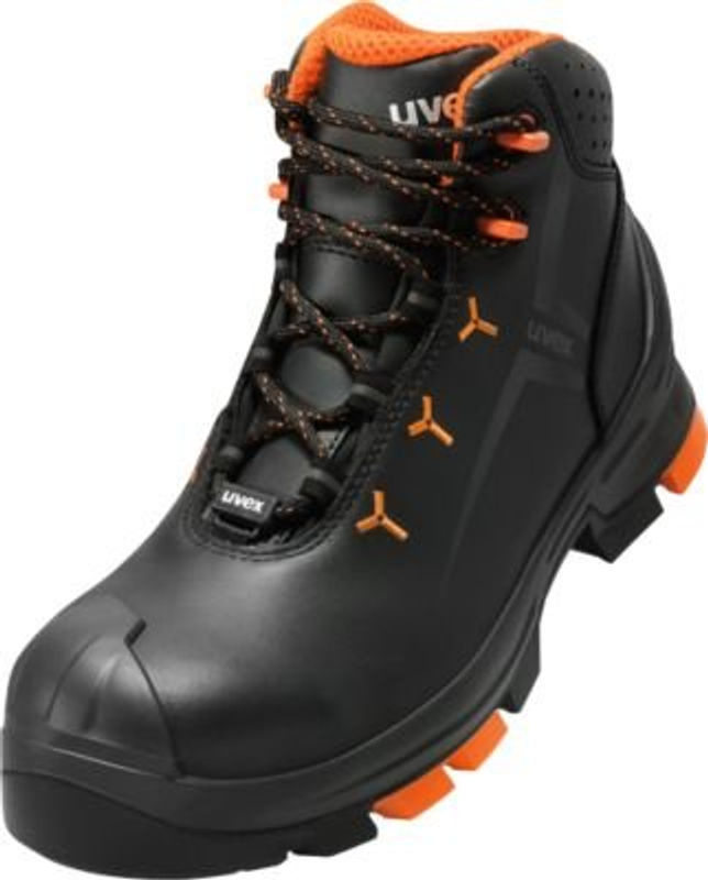 Uvex Sicherheitsstiefel uvex 2 S3 aus Leder in Schwarz/Orange, Größe 41 - Bild 2