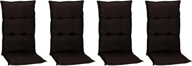 Beo Sitzauflage Hochlehner Trier 4er-Set Dunkelgrau B/H/T: 98 x 46 x 8 cm - Bild 4