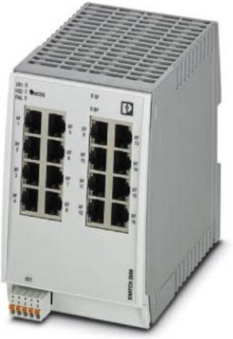 Phoenix Contact Netzwerk Switch 16 Port 10/100MBit/s Ethernet/LAN Grau - Bild 1